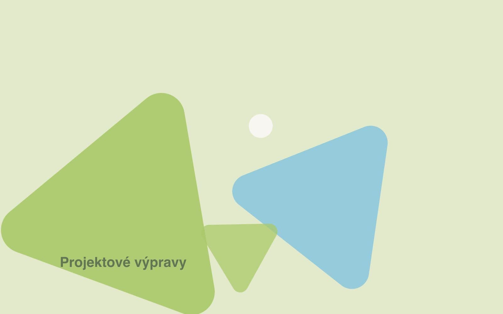 Ilustrace ve značkových barvách Trianglu – Projektové výpravy