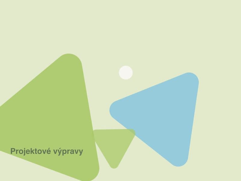 Ilustrace ve značkových barvách Trianglu – Projektové výpravy