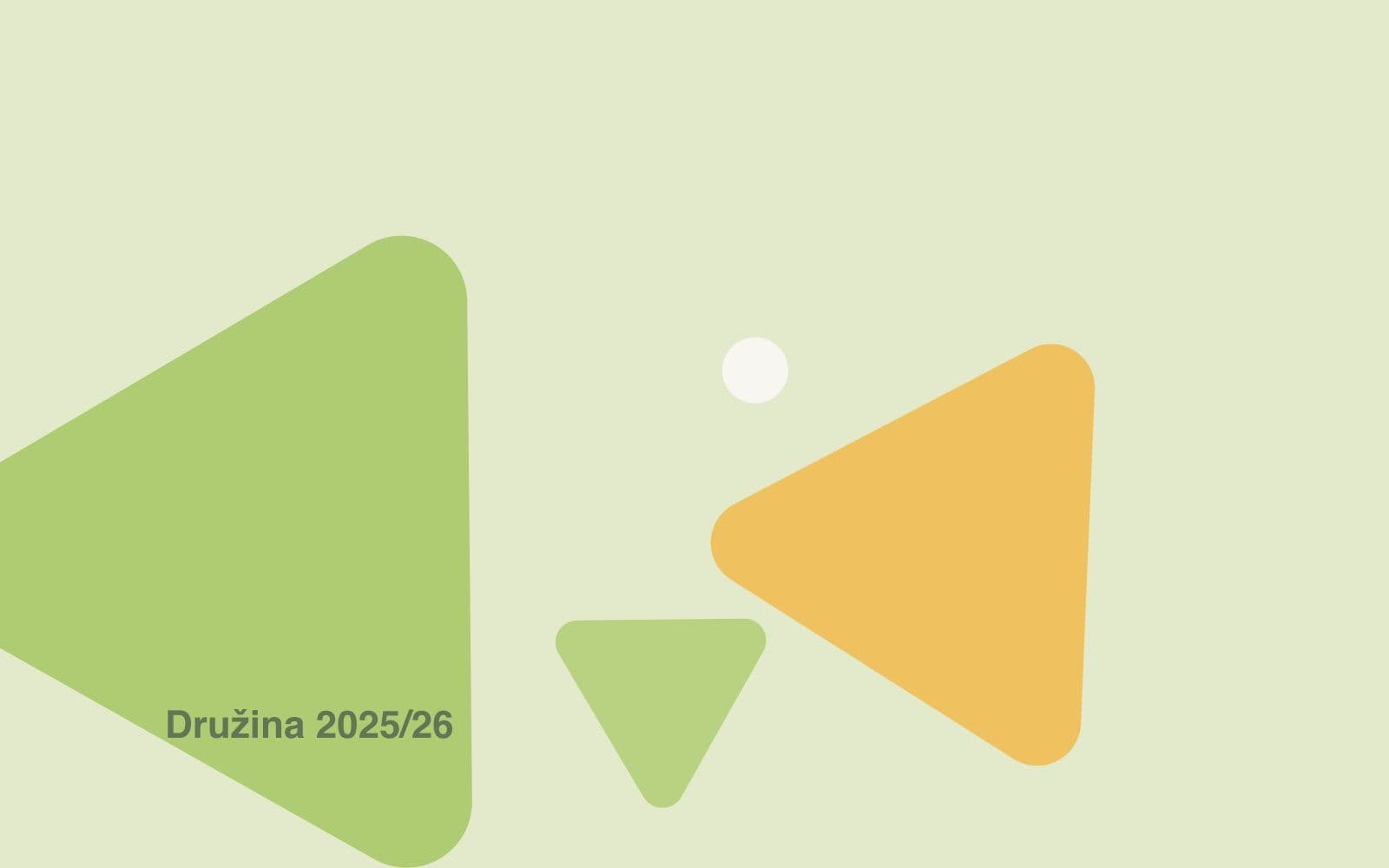 Ilustrace ve značkových barvách Trianglu – Družina 2025/26