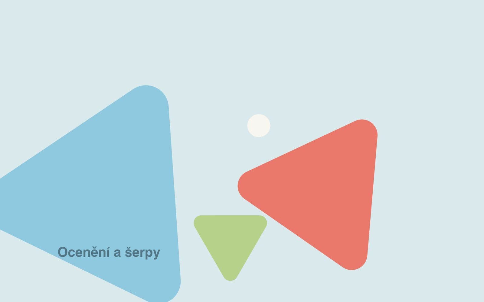 Ilustrace ve značkových barvách Trianglu – Ocenění a šerpy