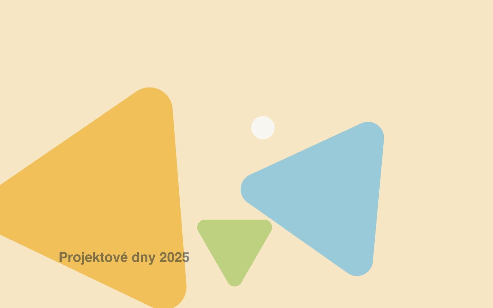 Ilustrace ve značkových barvách Trianglu – Projektové dny 2025